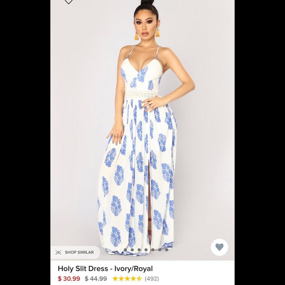 Holy Slit Maxi Dress XL - Fashion Nova NEW